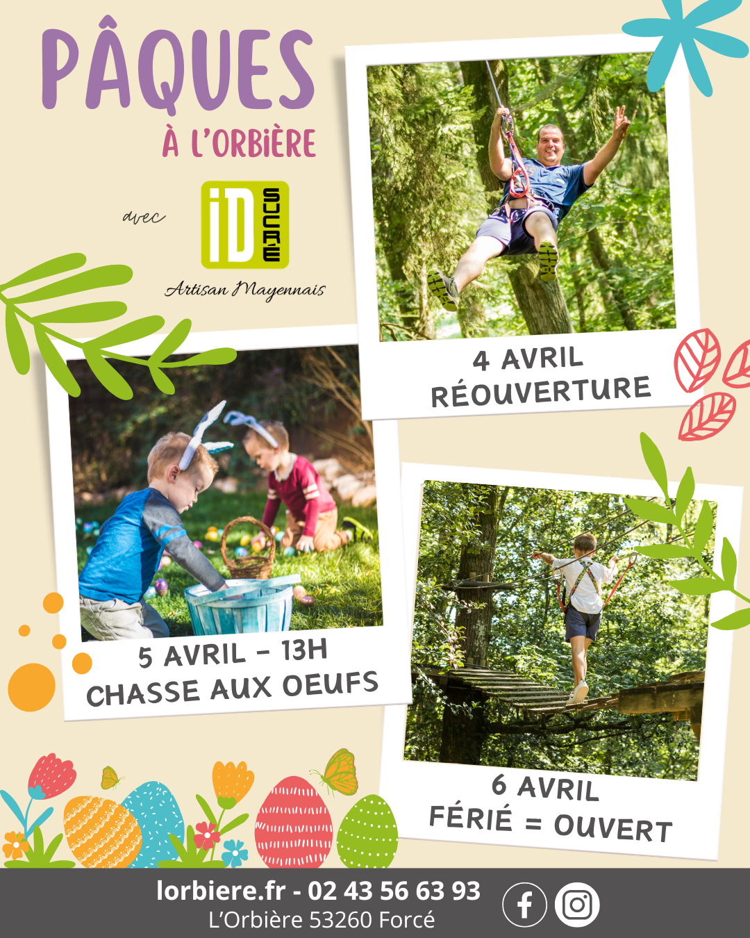 affiche réouverture pâques